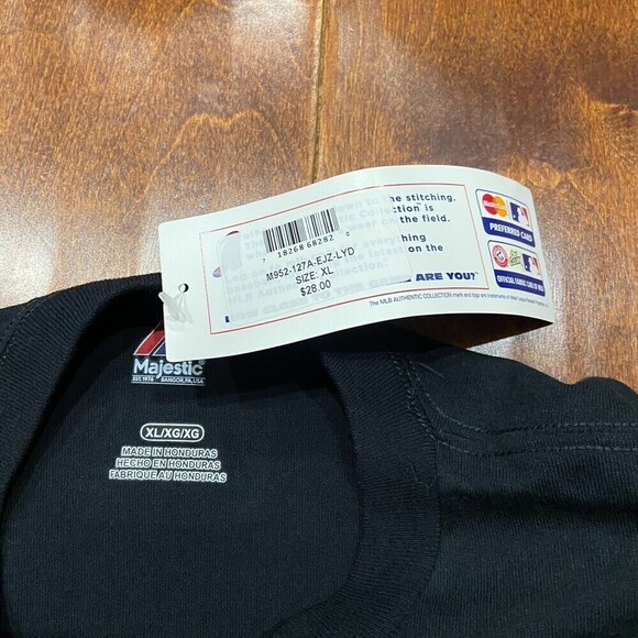 Majestic MLB Chicago Cubs 2017 #FlyTheW Baseball Black T-Shirt Men's Size XL NWT - Picture 5 of 7